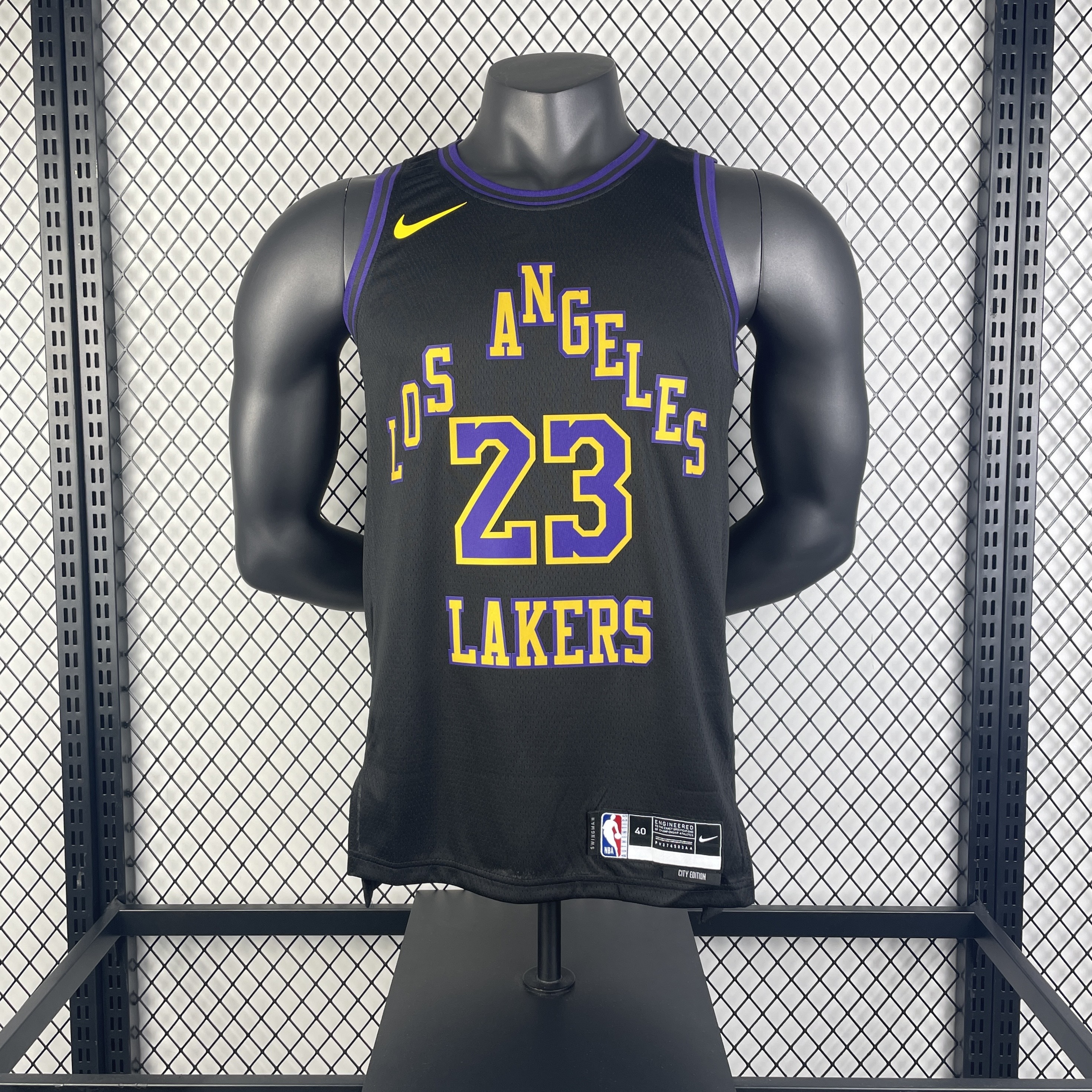 Men Los Angeles Lakers #23 James black 2025 NBA  jersey